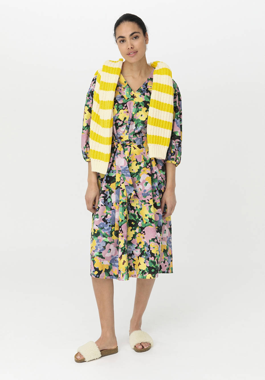 Midi-Kleid aus reiner Bio-Baumwolle