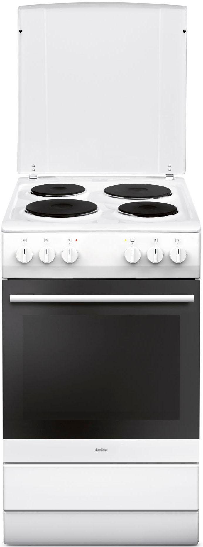 Amica Platten-Standherd SHE 11511-1 W, SteamClean