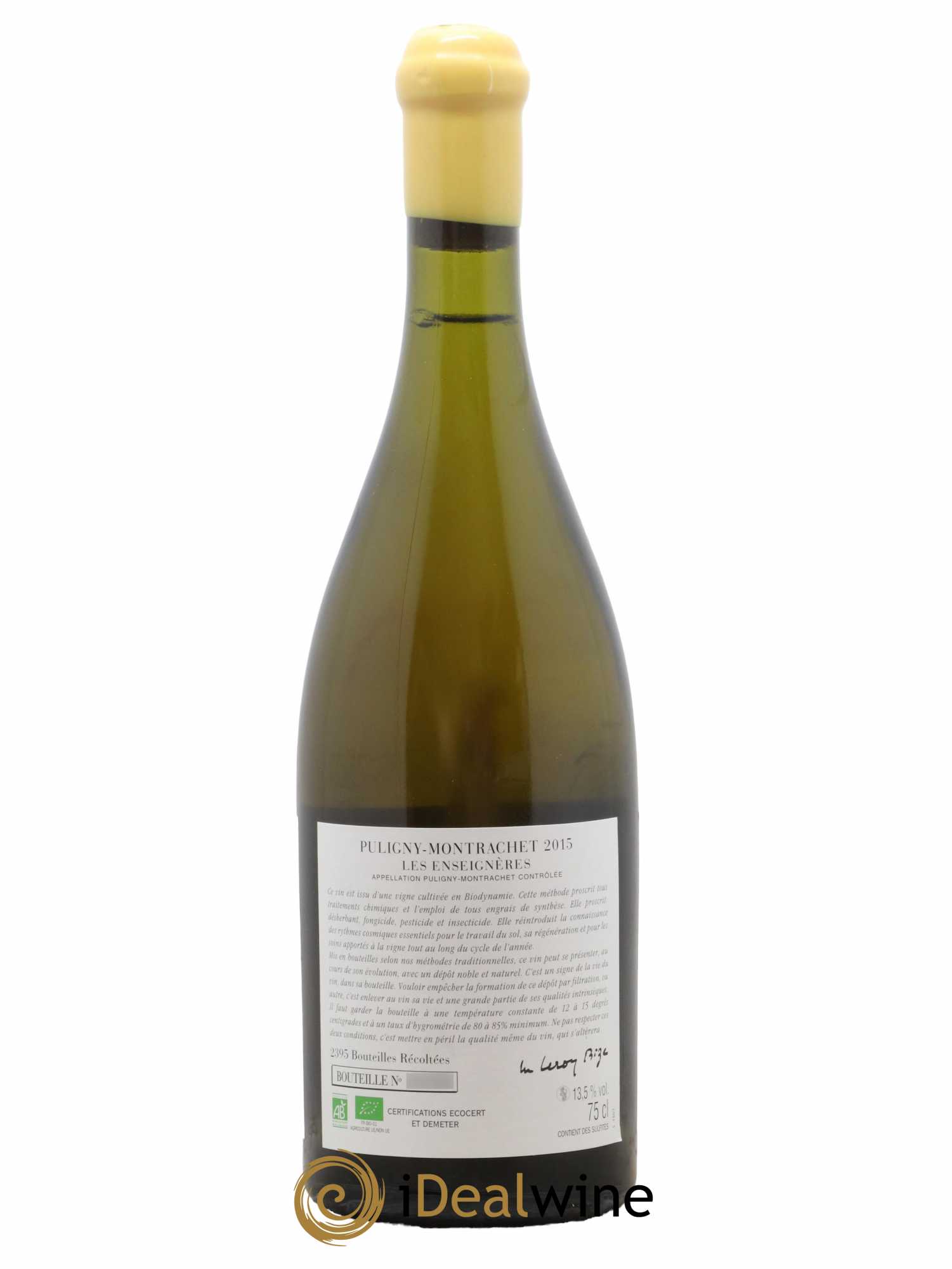 Puligny-Montrachet Les Enseignères d'Auvenay (Domaine)  2015 - Lot de 1 Bouteille