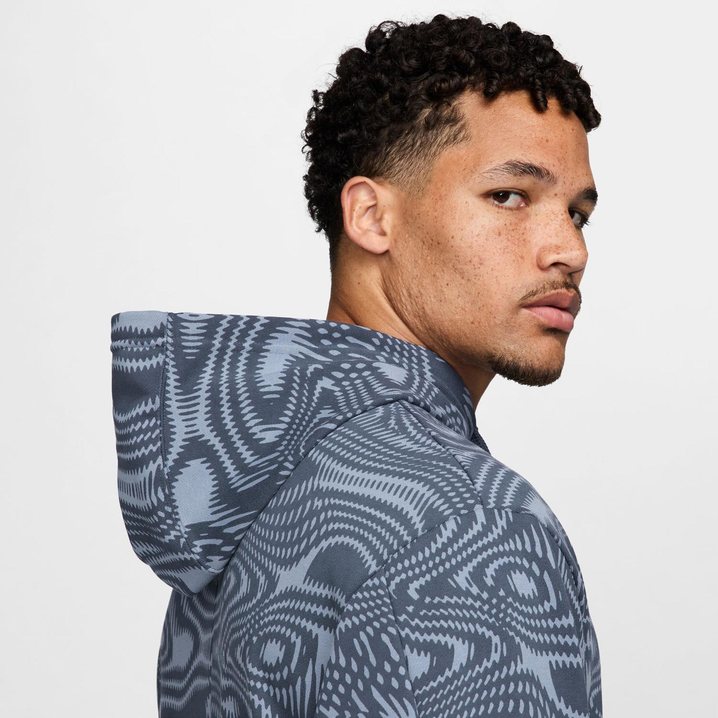 Dri-Fit Heritage Fleece Hoody Herren - Blau