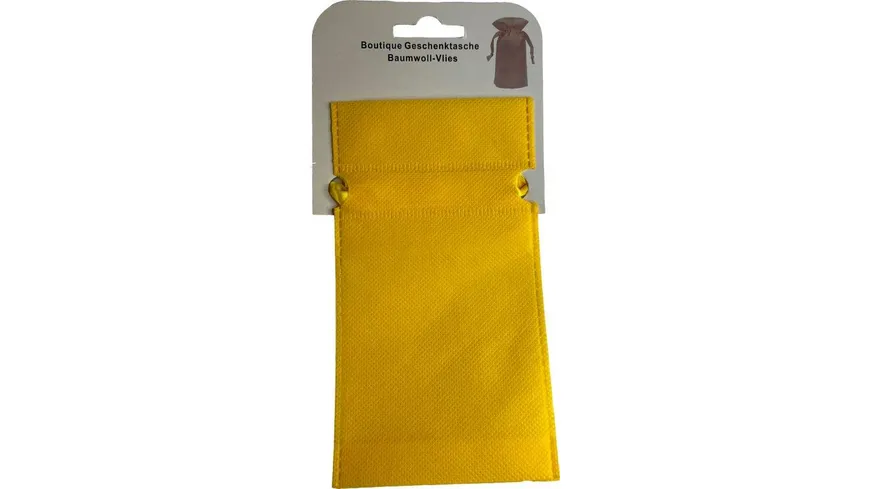BOCK Geschenktüte Non-Woven klein gelb 25 x 13cm