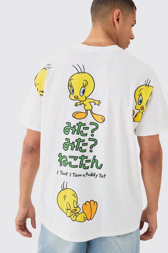 Oversize T-Shirt mit lizenziertem Tweety-Print