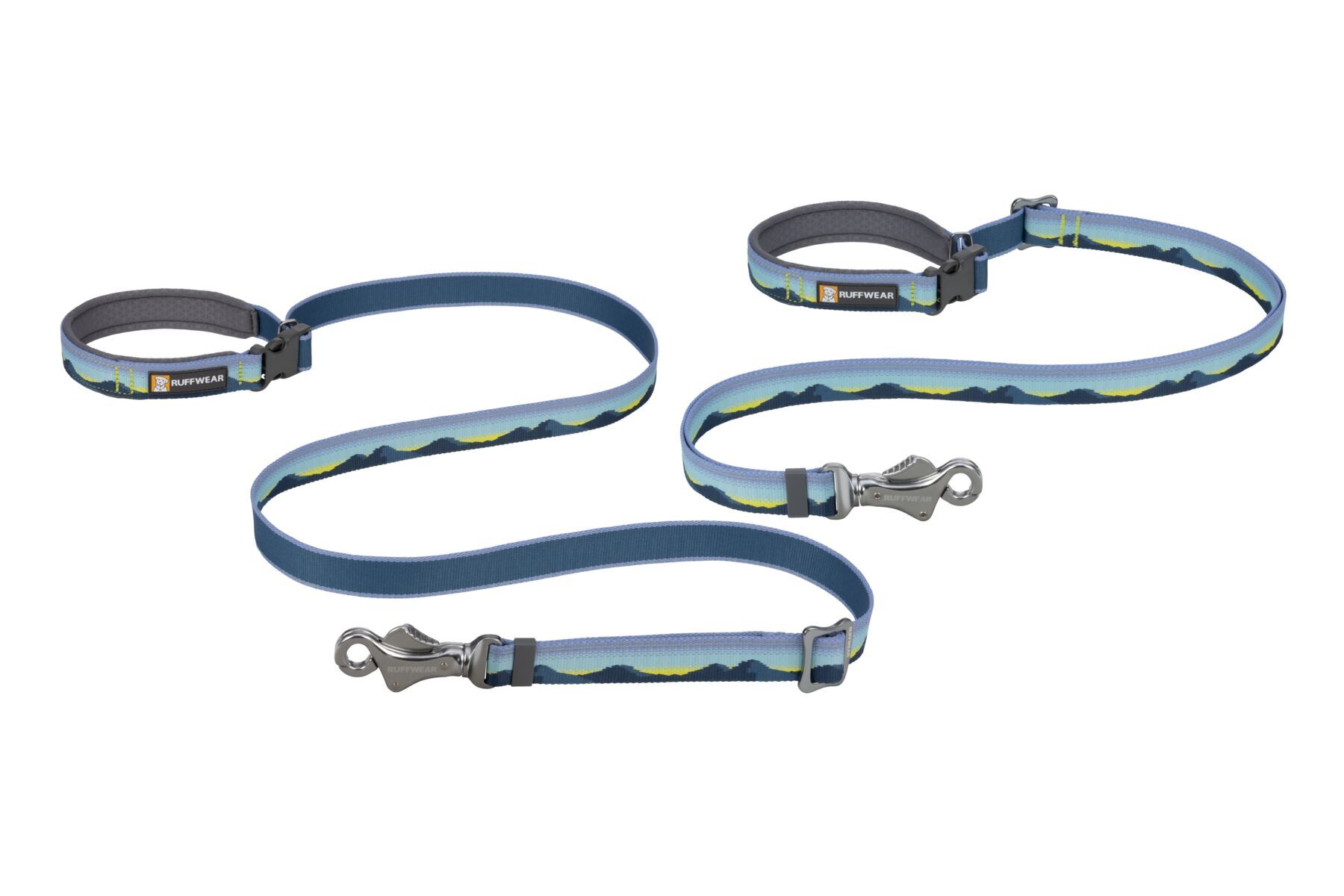 Ruffwear Hundeleinen Ruffwear Verstellbare Hundeleine Crag EX™ blau/ türkis/ gelb