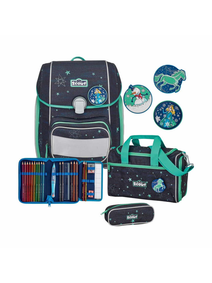 Scout Scout Genius Schulranzen-Set 4tlg LED STERNENHIMMEL günstig kaufen onesize