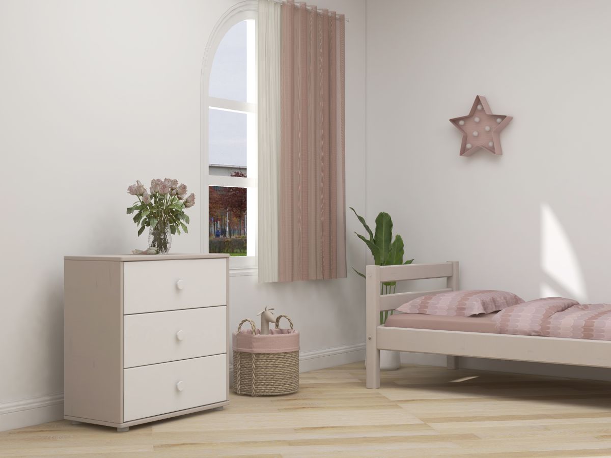 Flexa Kommode Classic Weiß Grau