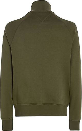 TOMMY HILFIGER Herren Sweatjacke MIX MEDIA ZIP THRU STAND COLLAR