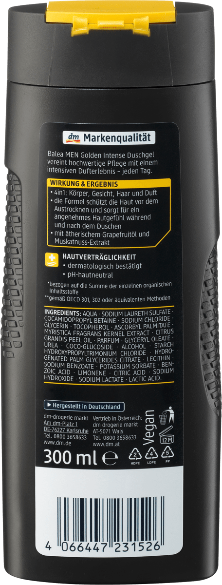 Duschgel Golden Intense, 300 ml