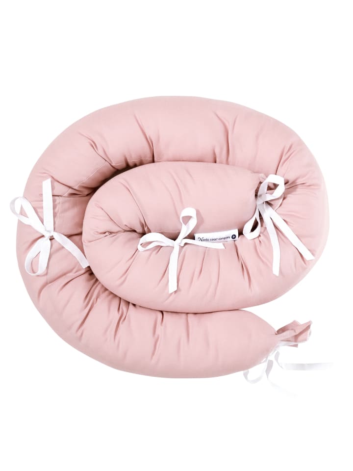 nordic coast company  Bettschlange in Rosa - (L) 180 cm günstig kaufen onesize