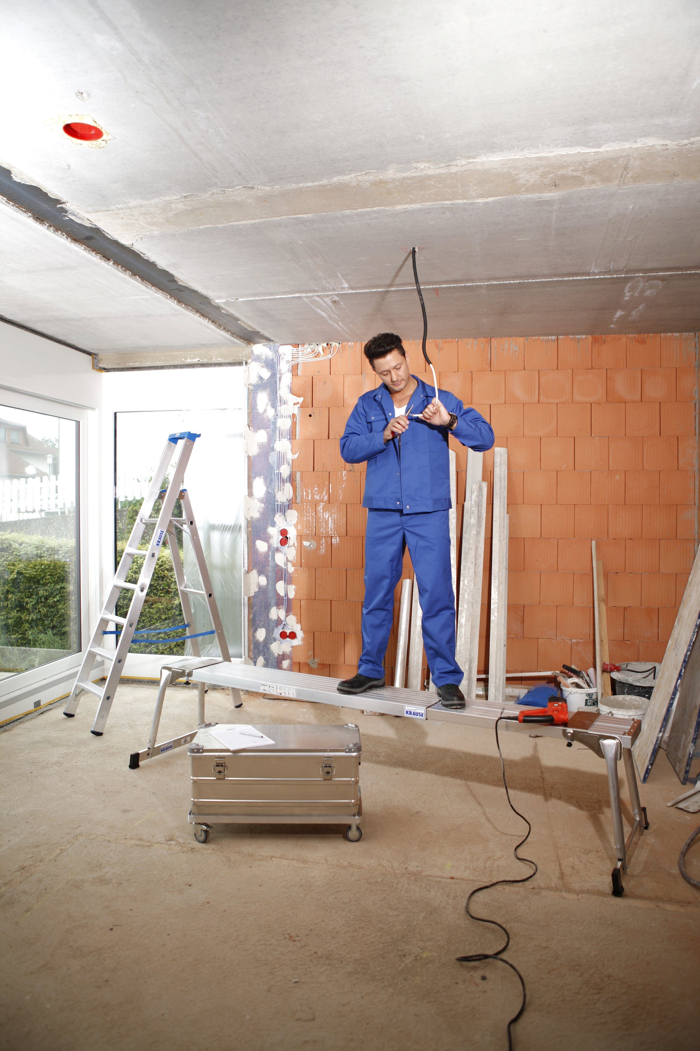 KRAUSE Teleskop-Bohle Teleboard, Länge maximal: 350 cm, Belastbarkeit bis 200 kg