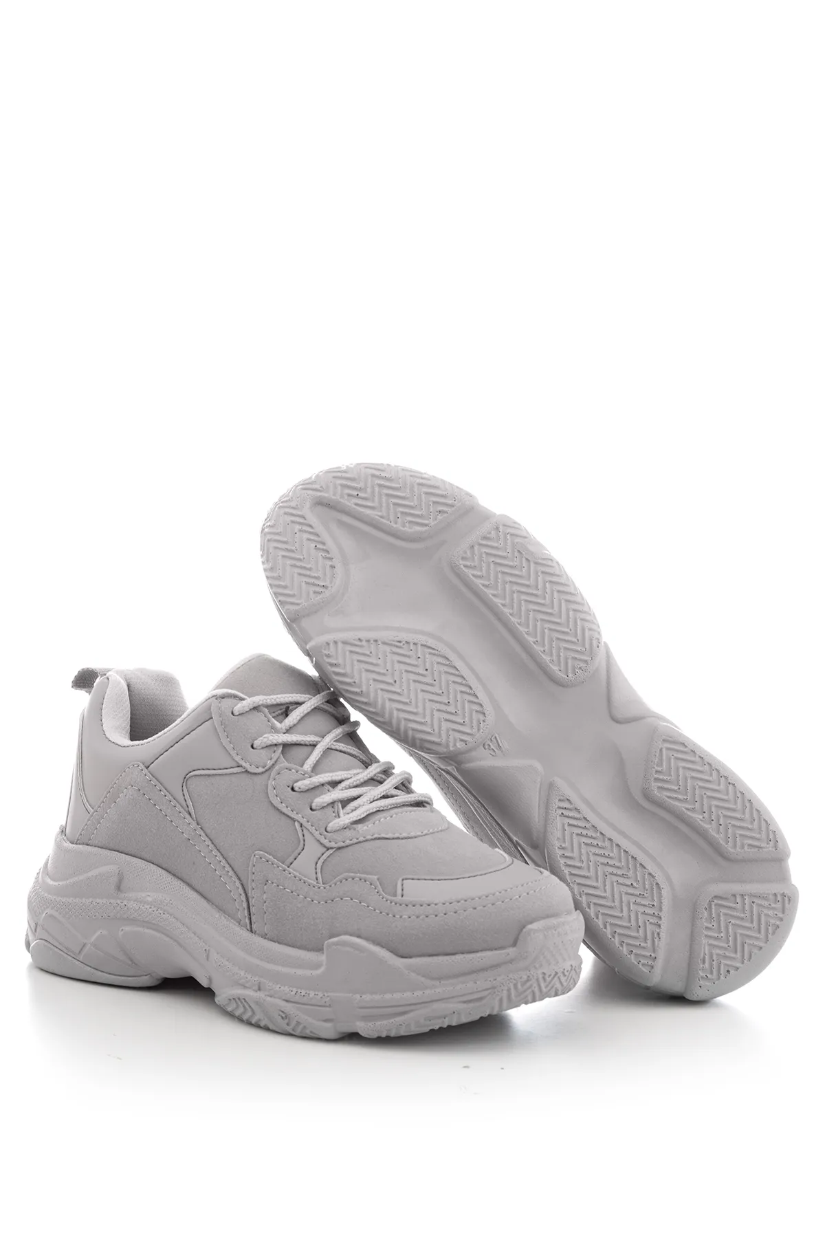 Tonny Black  Graue Wildleder-Sportschuhe für Damen Bls-q