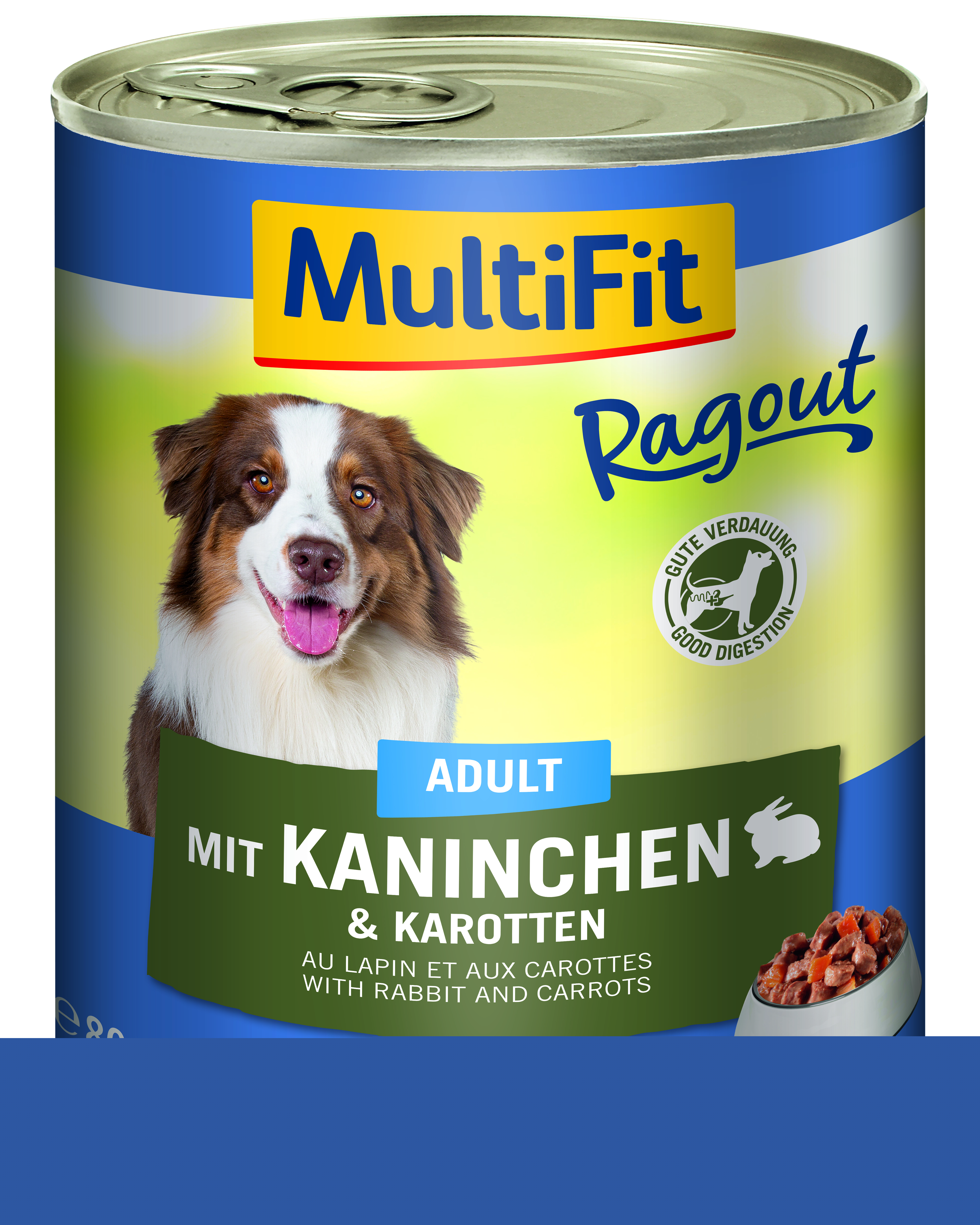 MultiFit Hundenassfutter MultiFit Adult Ragout 6x800g Kaninchen & Karotten