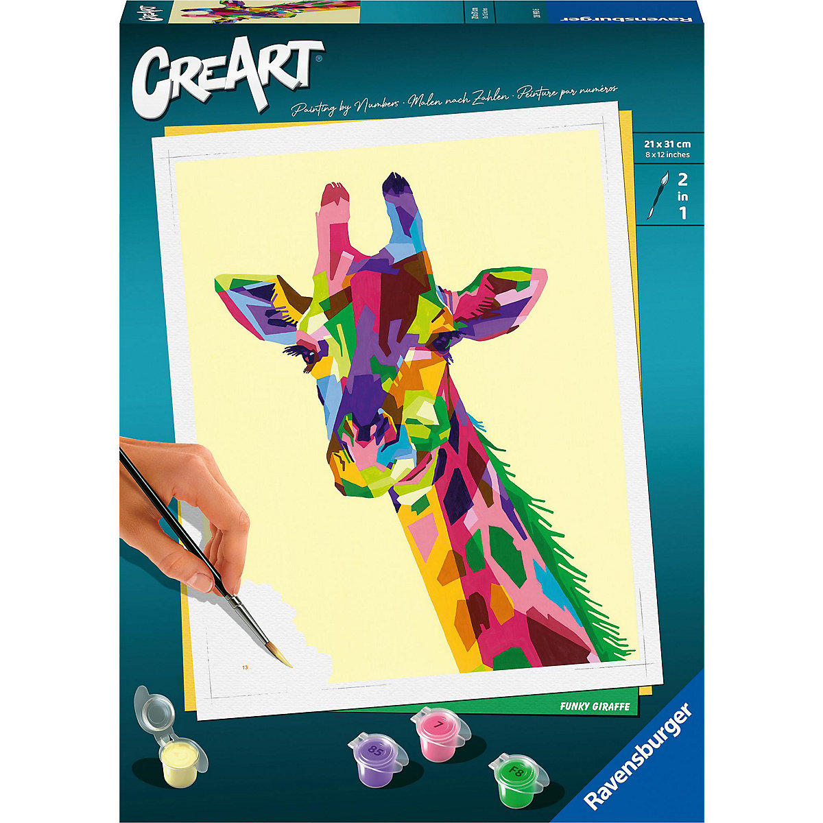 Ravensburger Malen nach Zahlen 28993 - Funky Giraffe - ab 12 Jahren
