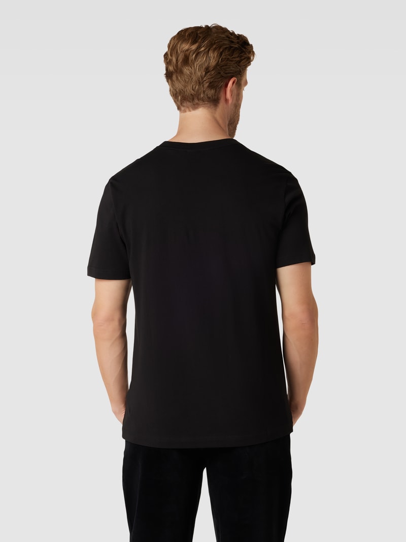 PLUS SIZE T-Shirt mit Label-Print in schwarz
