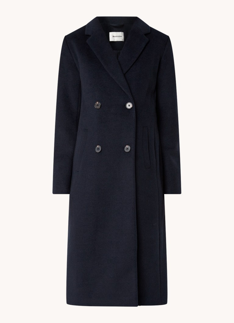 Modström Odelia double-breasted coat in wool blend