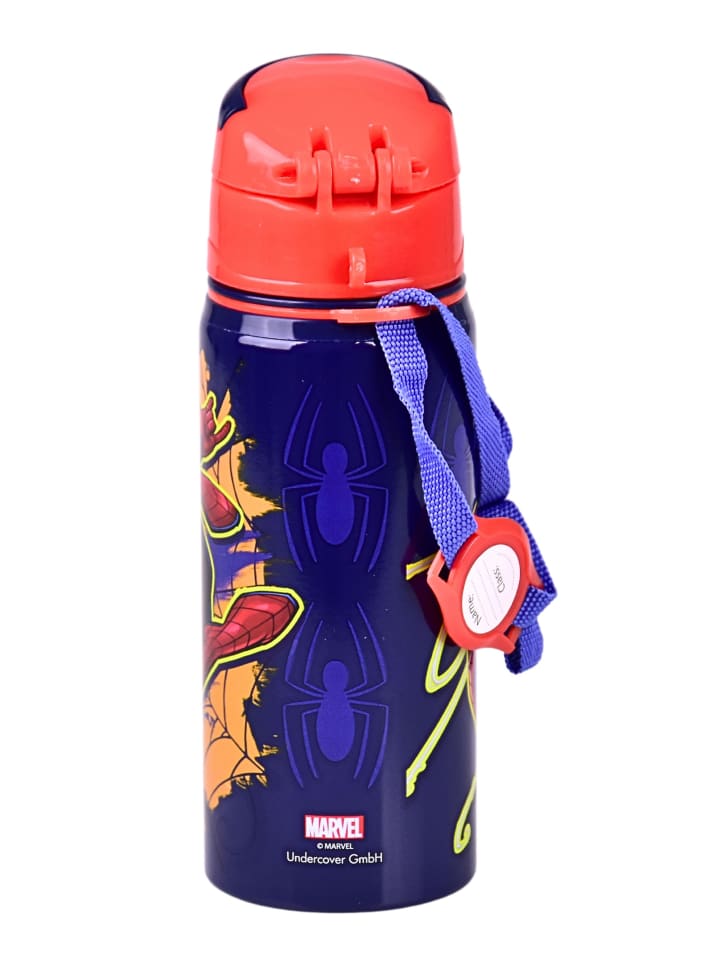 Spiderman Alu-Trinkflasche Spider-Man 600 ml mit Klappdeckel & Tragegurt in Bunt günstig kaufen 22