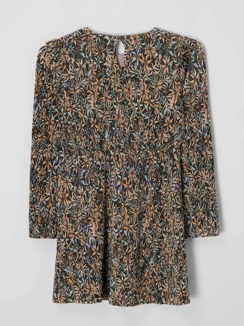 Kleid aus Krepp in dunkelgrau