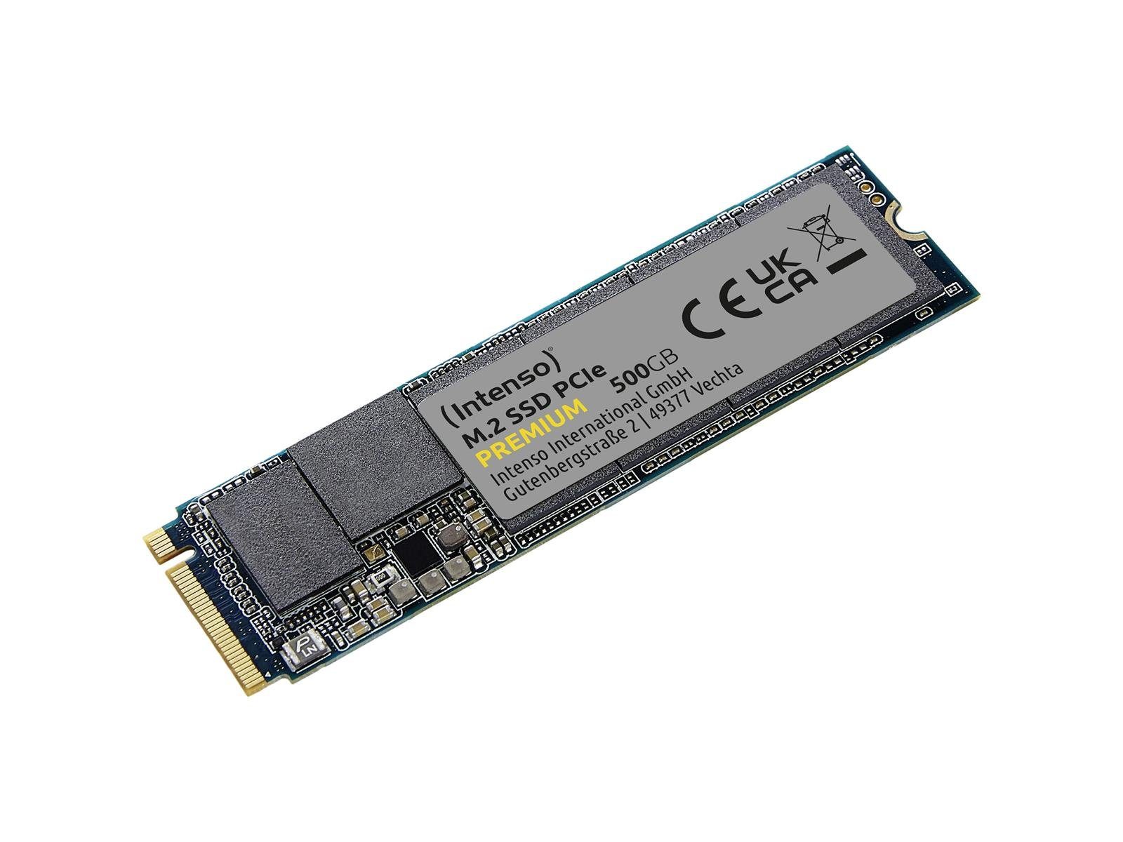 Intenso INTENSO Premium M.2 PCIe 500GB SSD-Festplatte