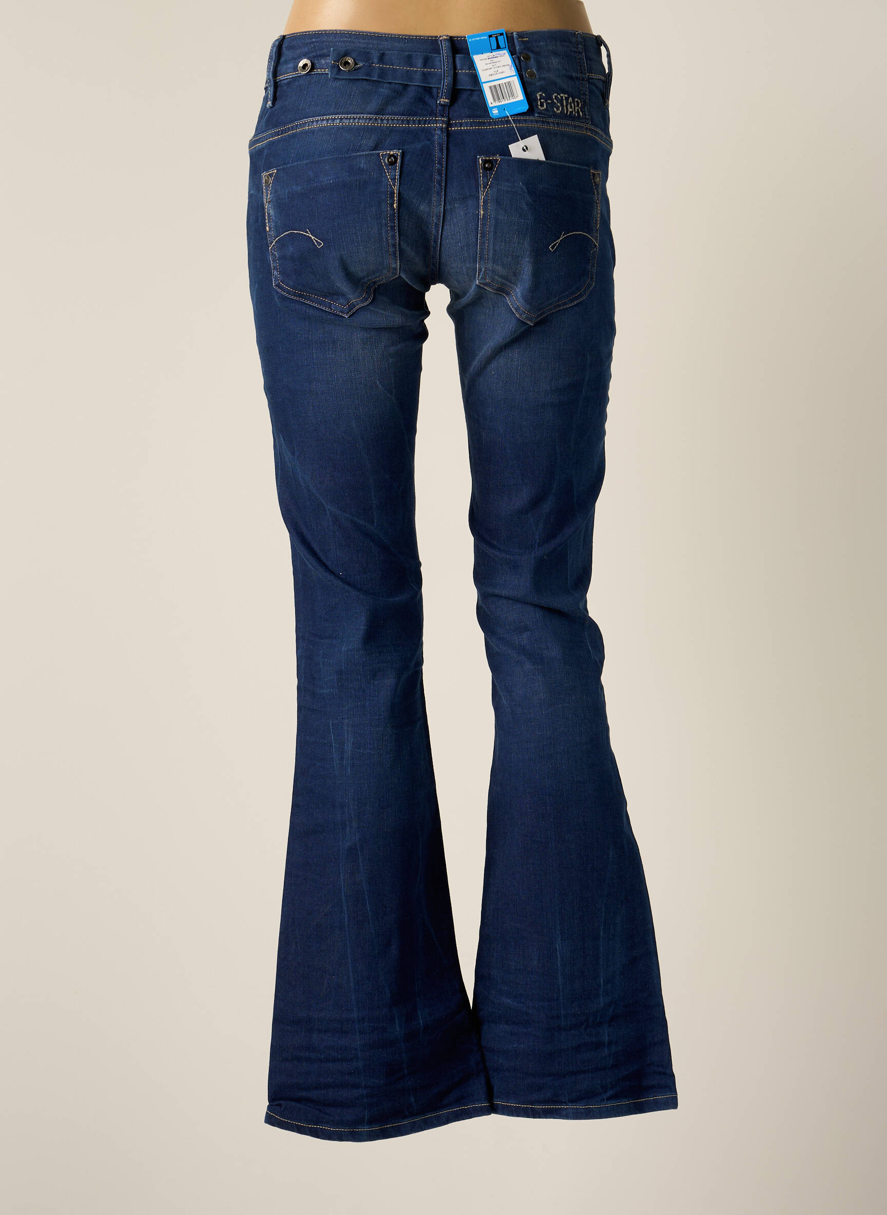 G Star Jeans Coupe Large Femme couleur bleu