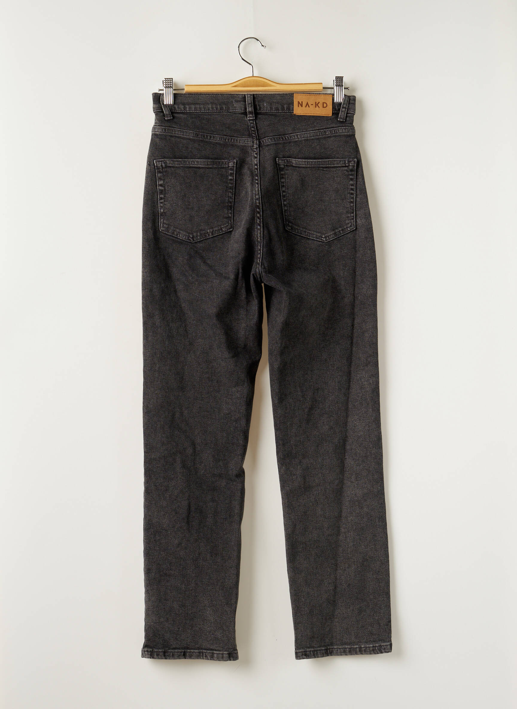 Na Kd Jeans Coupe Droite Femme couleur noir
