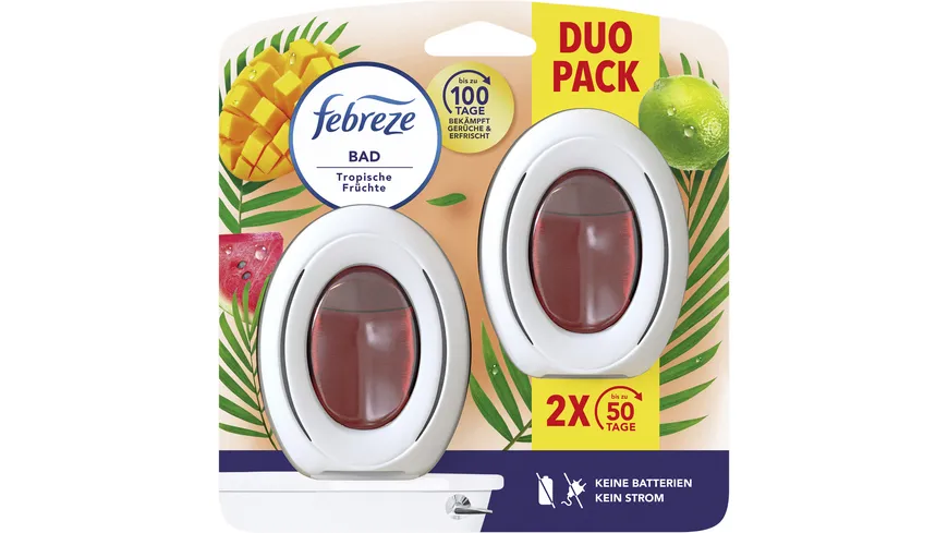 Febreze Bad Lufterfrischer Tropische Früchte Duo 15 ml