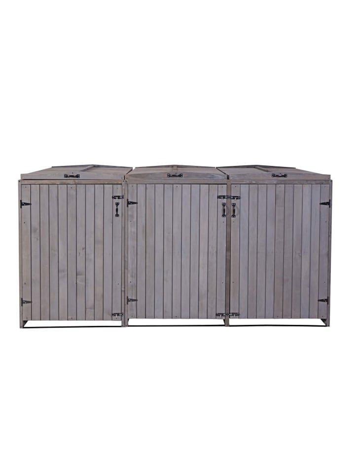 MCW 3er-/6er-Mülltonnenverkleidung H74, Anthrazit-grau günstig kaufen onesize