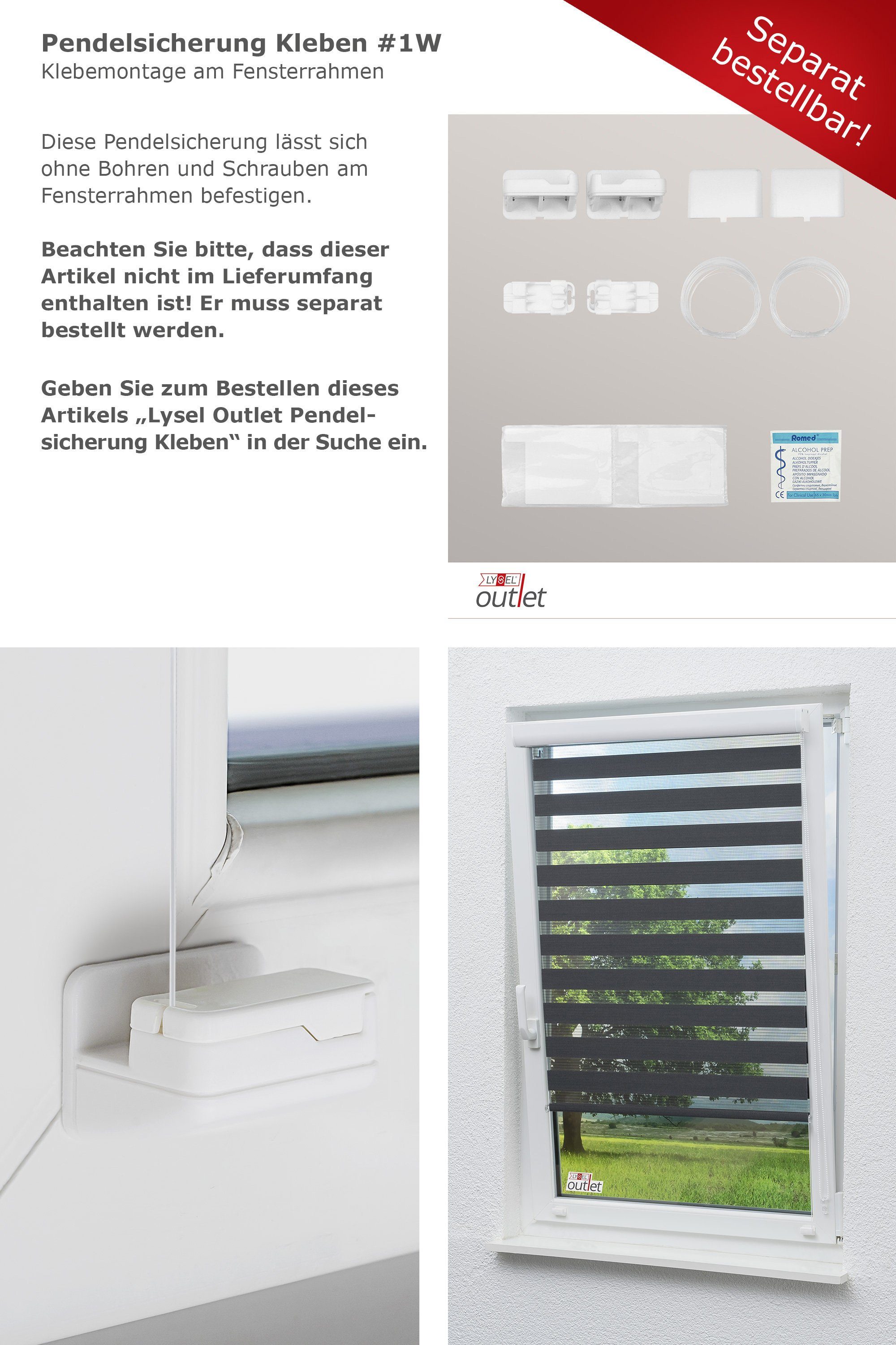 Rollo Kassette Anthrazit, LYSEL®, blickdicht, HxB 175x40cm