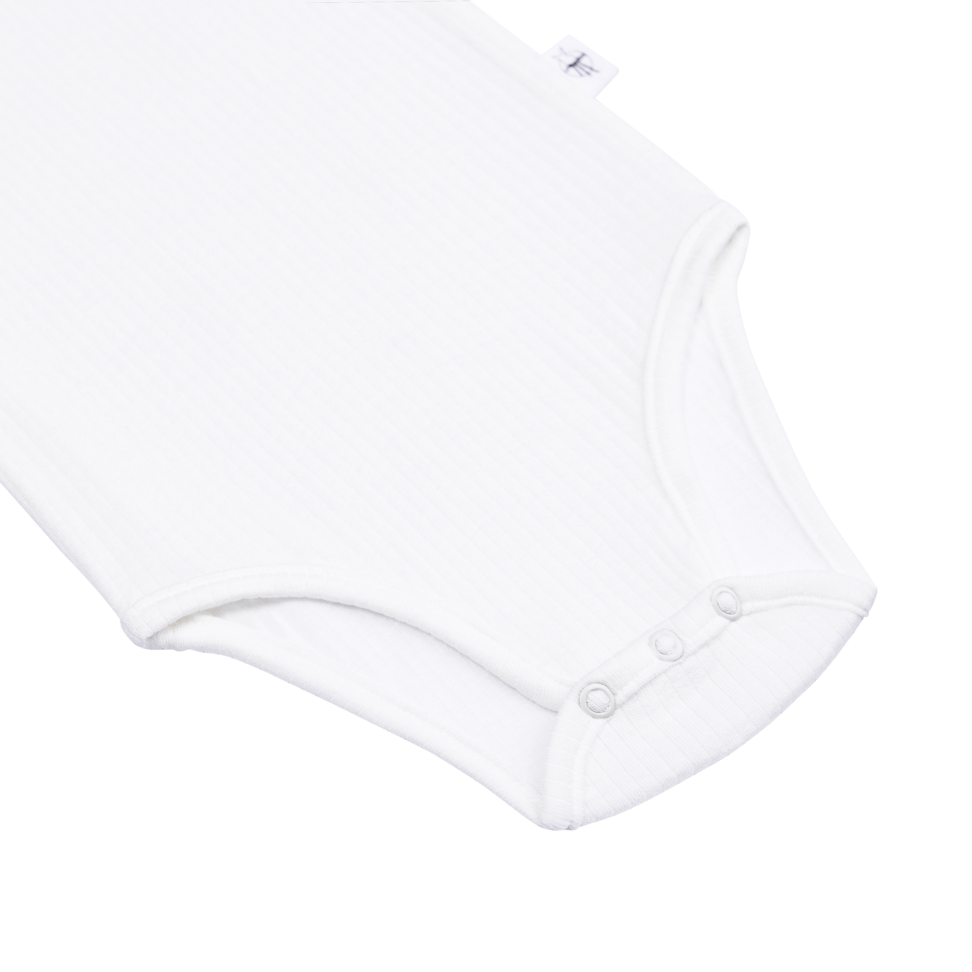 Baby Body Kurzarm - gerippt, Milky