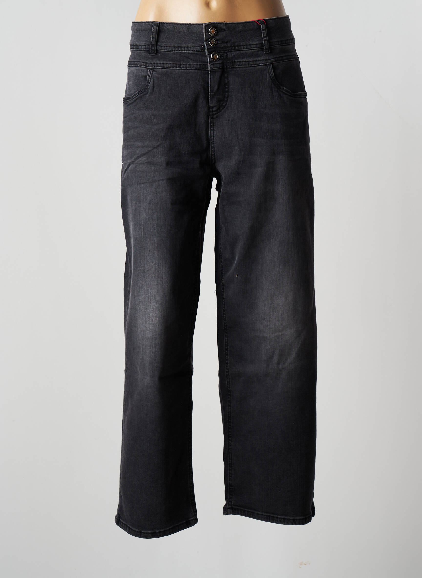 Street One Jeans Coupe Droite Femme couleur noir