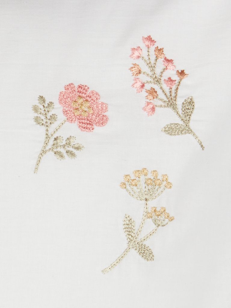 MAJ Gold-Kissenbezug, MAJ 50x70/75, weiß und rosa