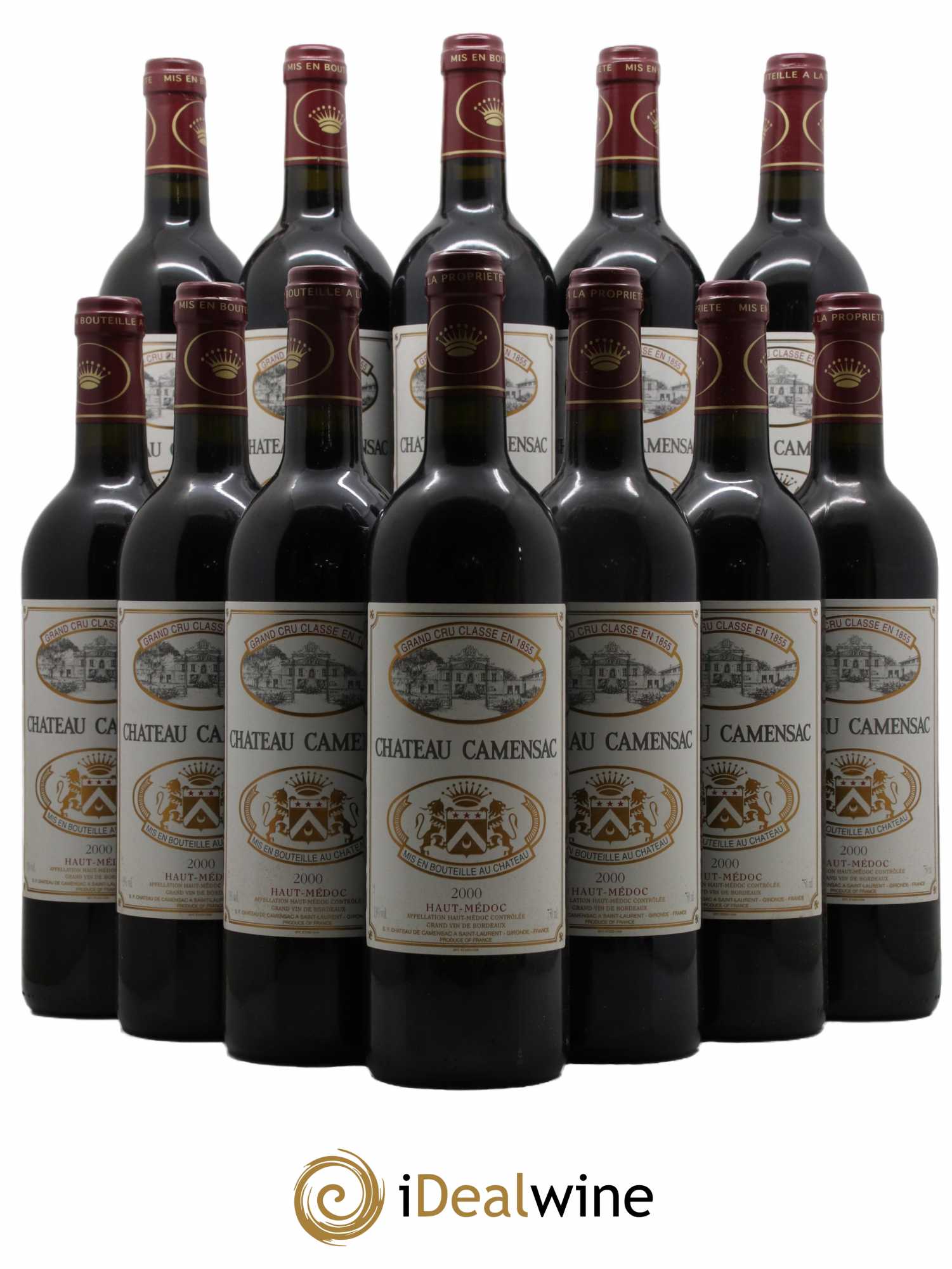 Château Camensac 5ème Grand Cru Classé  2000 - Lot de 12 Bouteilles
