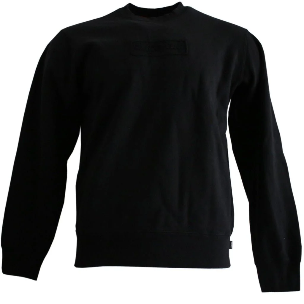 Cutout Logo Crewneck Black