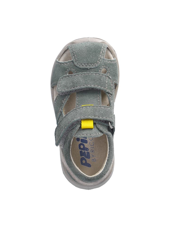 PEPINO Leder-Halbsandalen in Grau günstig kaufen