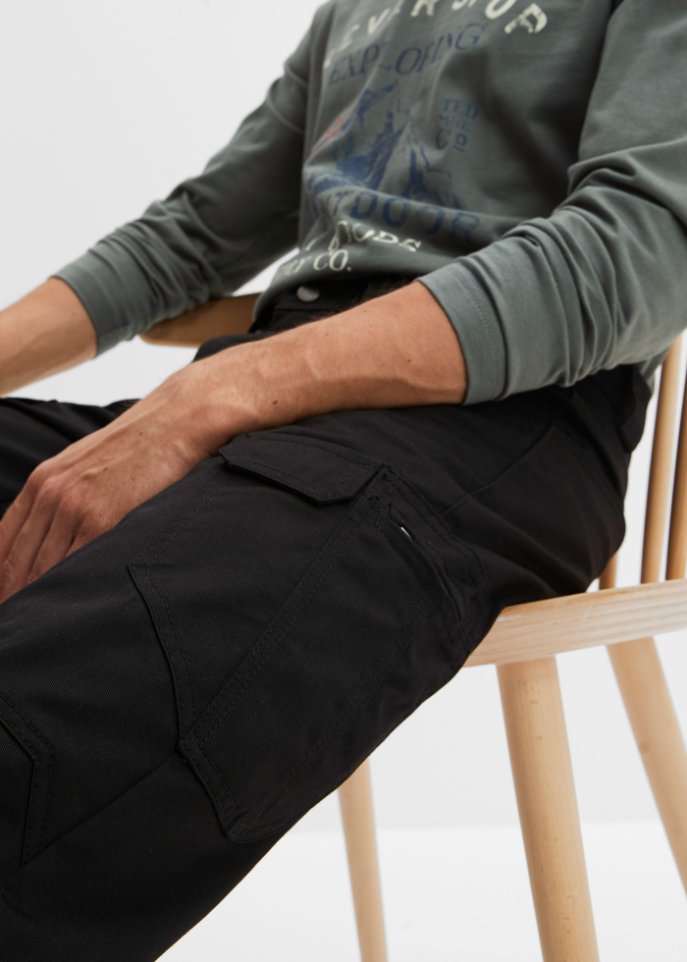 Regular Fit Funktions-Outdoorhose mit Cargotaschen, straight
