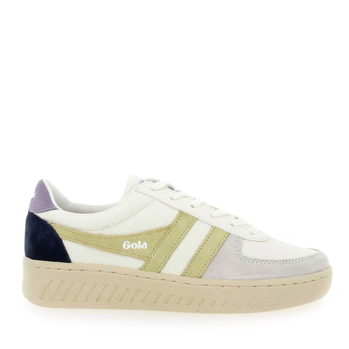 Gola  GRANDSLAM TRIDENT CLA415 - Blanc citron