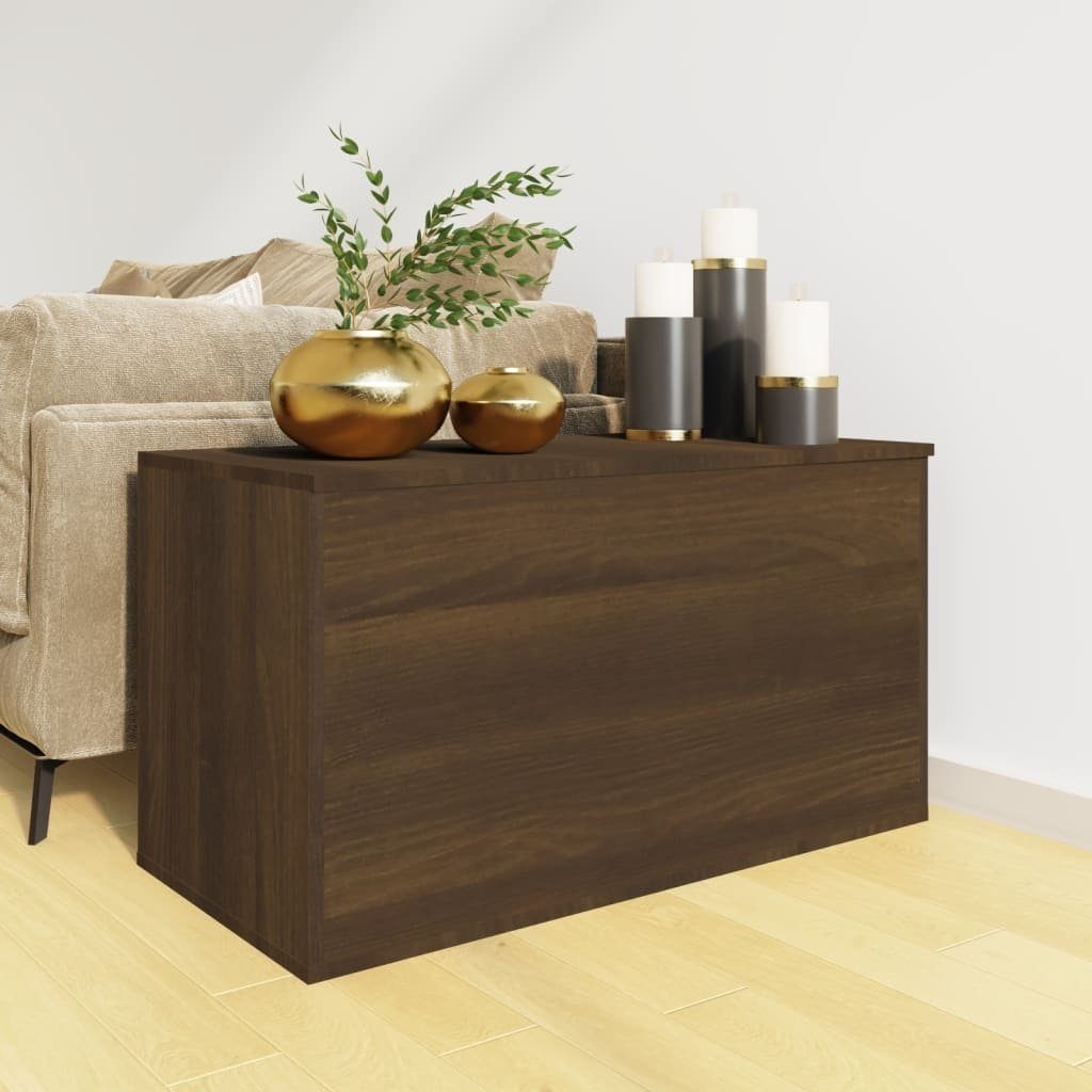 möbelando Spielzeugtruhe 3007984 (LxBxH: 42x84x46 cm), aus Holzwerkstoff in Braun Eichen-Optik