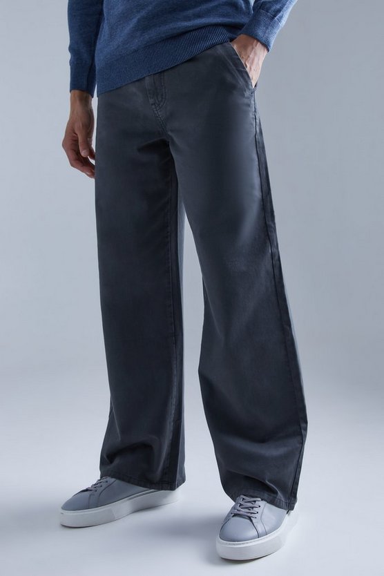 Breite Passform Chino-Hose