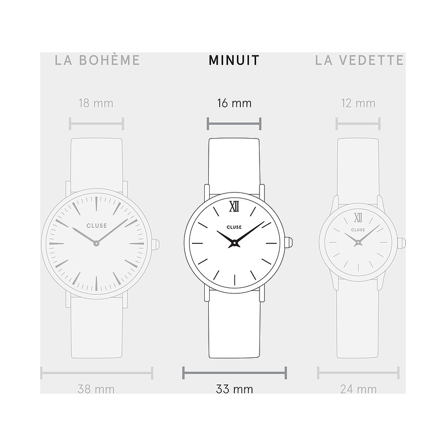 Cluse Damenuhr Minuit