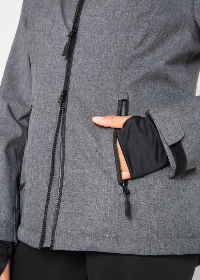 Outdoor-Funktions-Jacke mit Teddyfleece