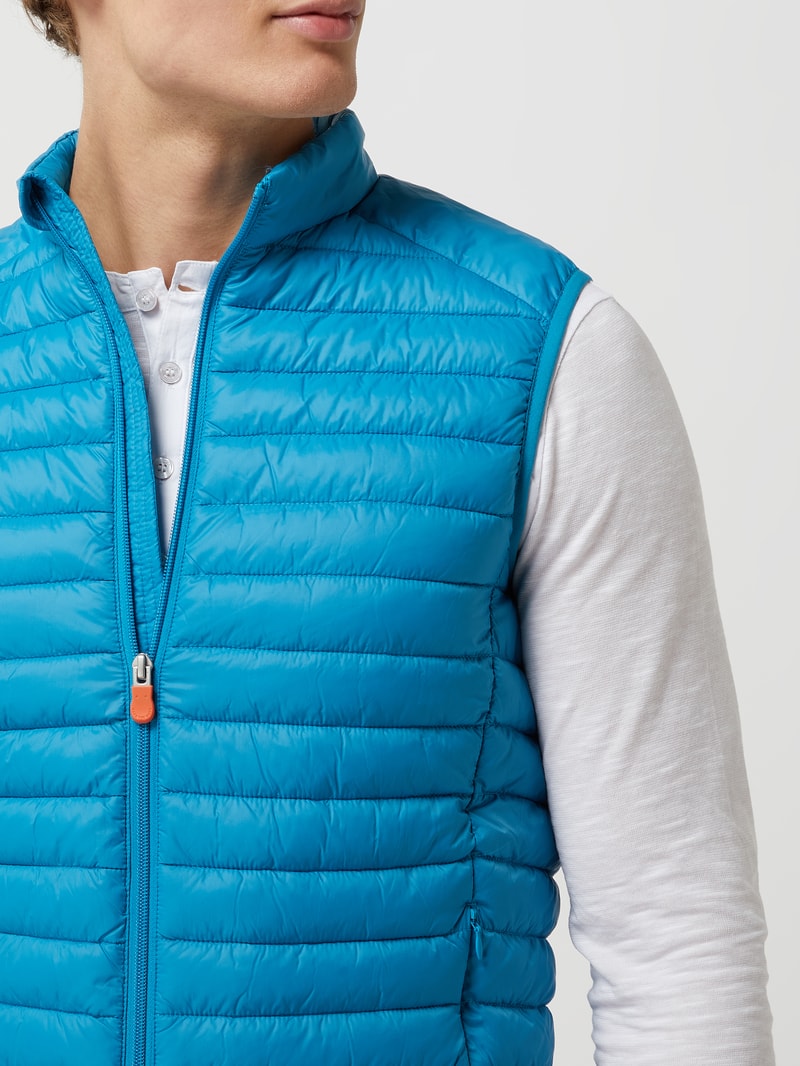 Steppweste mit Stehkragen Modell 'ADAM' in blau