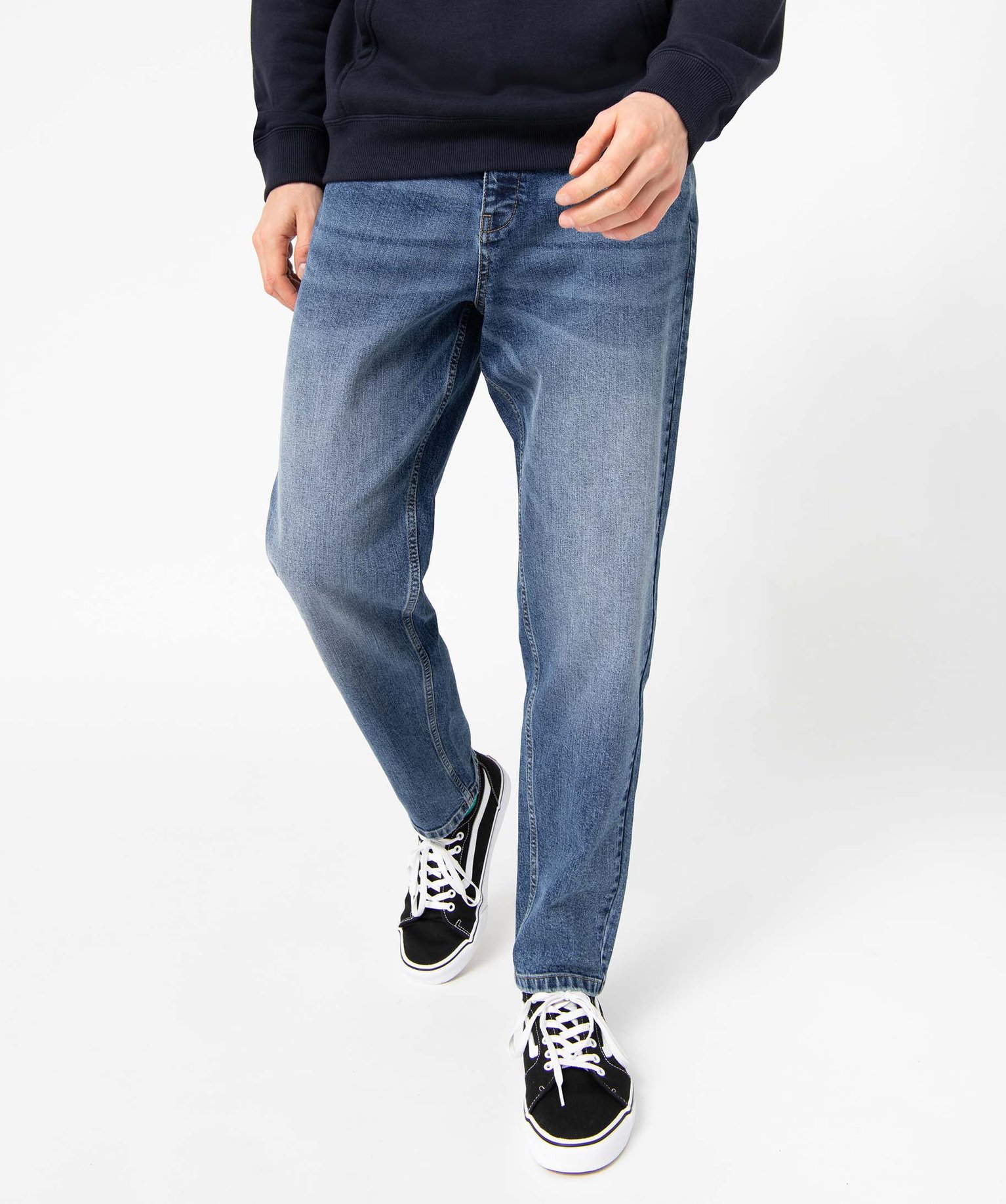 Jean homme tapered délavé - Camps United bleu | GEMO