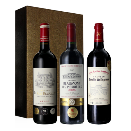COFFRET TRIO - BORDEAUX 100% MÉDAILLÉS D'OR