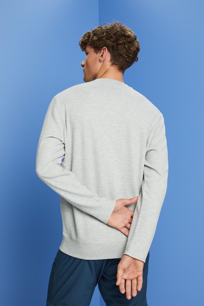 Sweatshirt aus Fleece mit Mesh-Logo