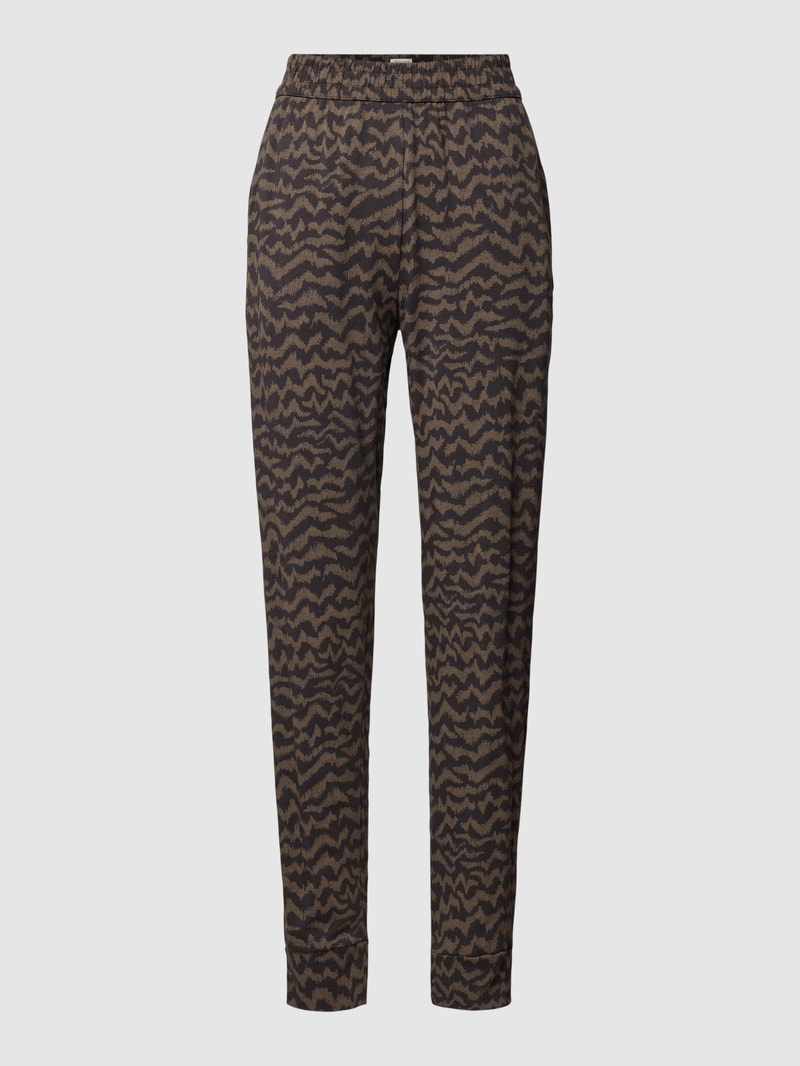 Pyjama-Hose mit Allover-Muster in anthrazit