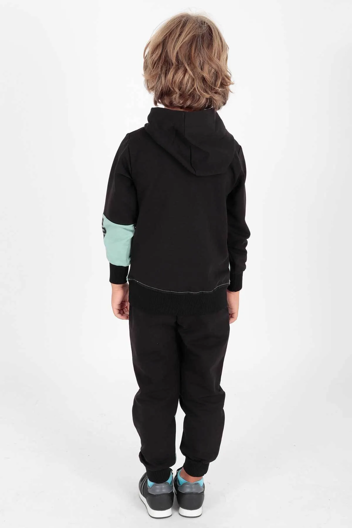 AHENGİM  Bedrucktes Bronx-Trainingsanzug-Set für Jungen Ak2235