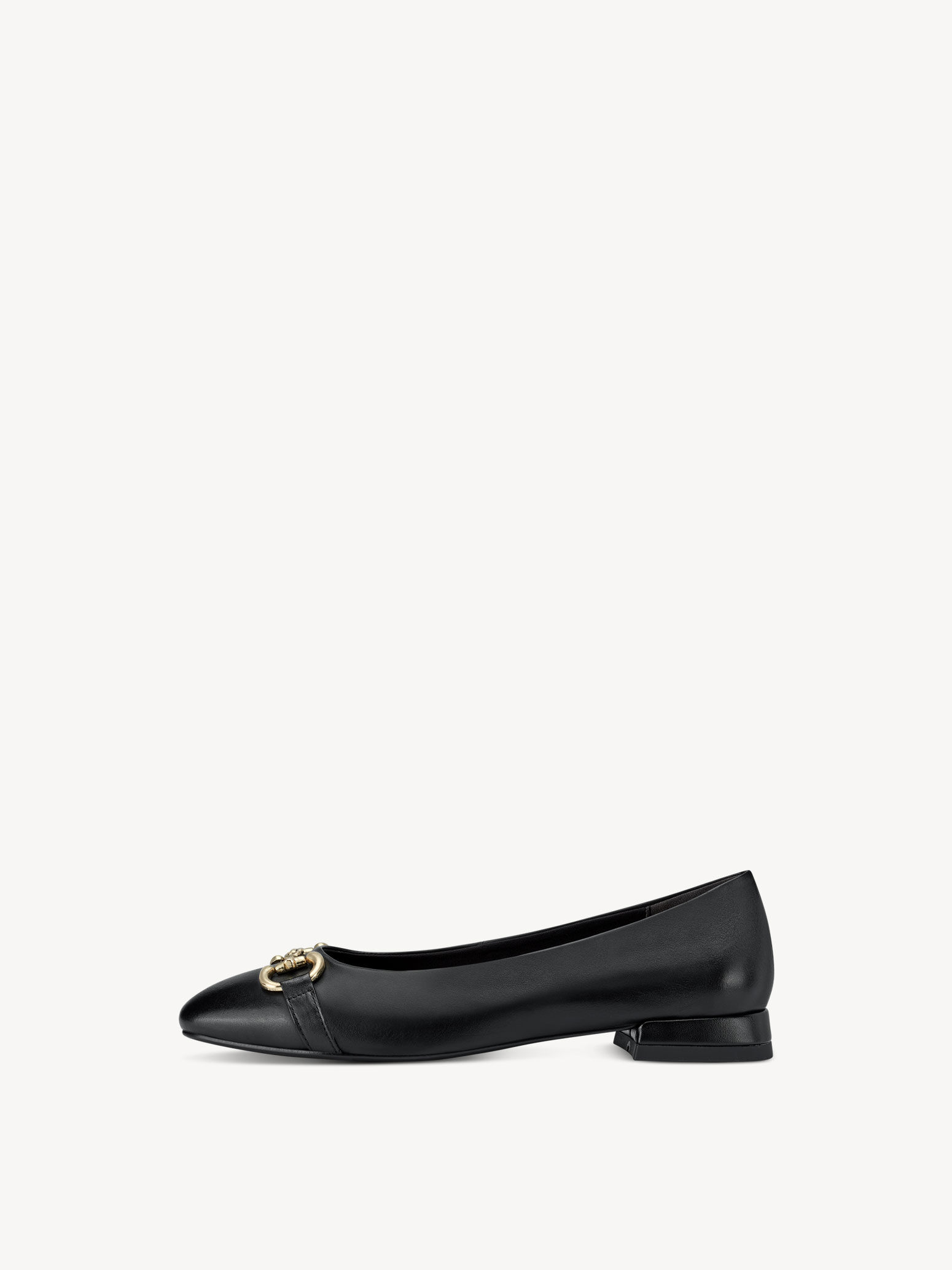 Ballerine en cuir - noir