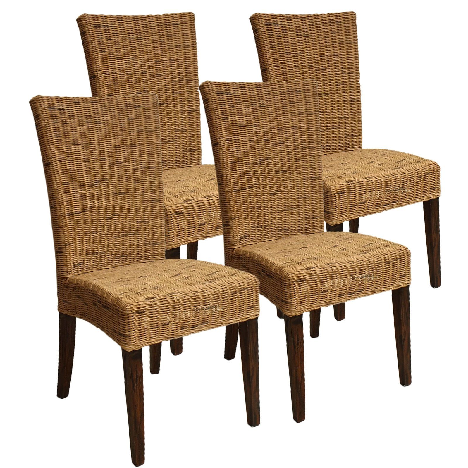 Minara Rattanstuhl Esszimmer Stühle Rattanstühle Esstisch Stühle Cardine 4 Stück cabana