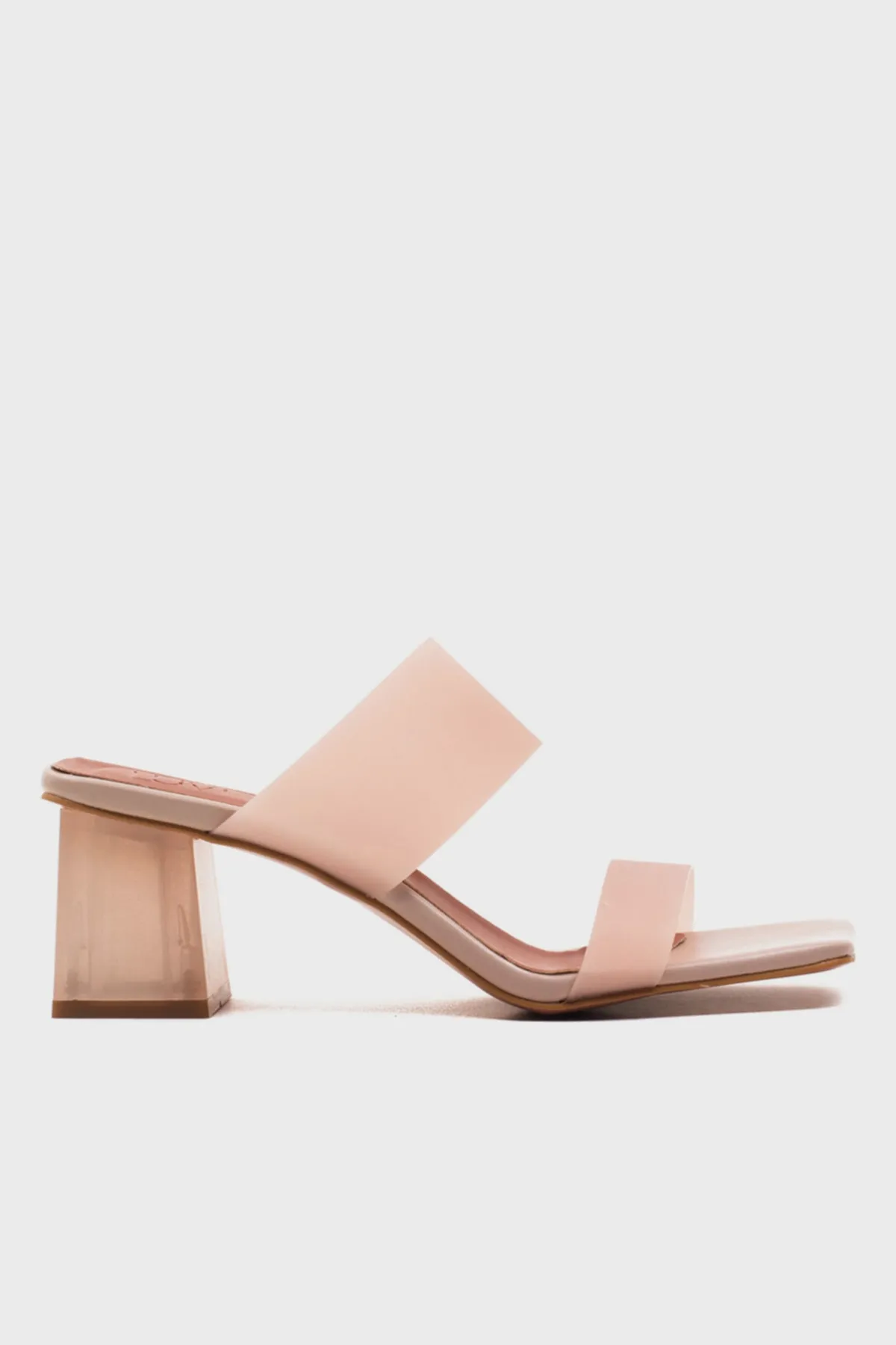 LuviShoes  Transparente Damen-Hausschuhe mit Hautabsatz 123