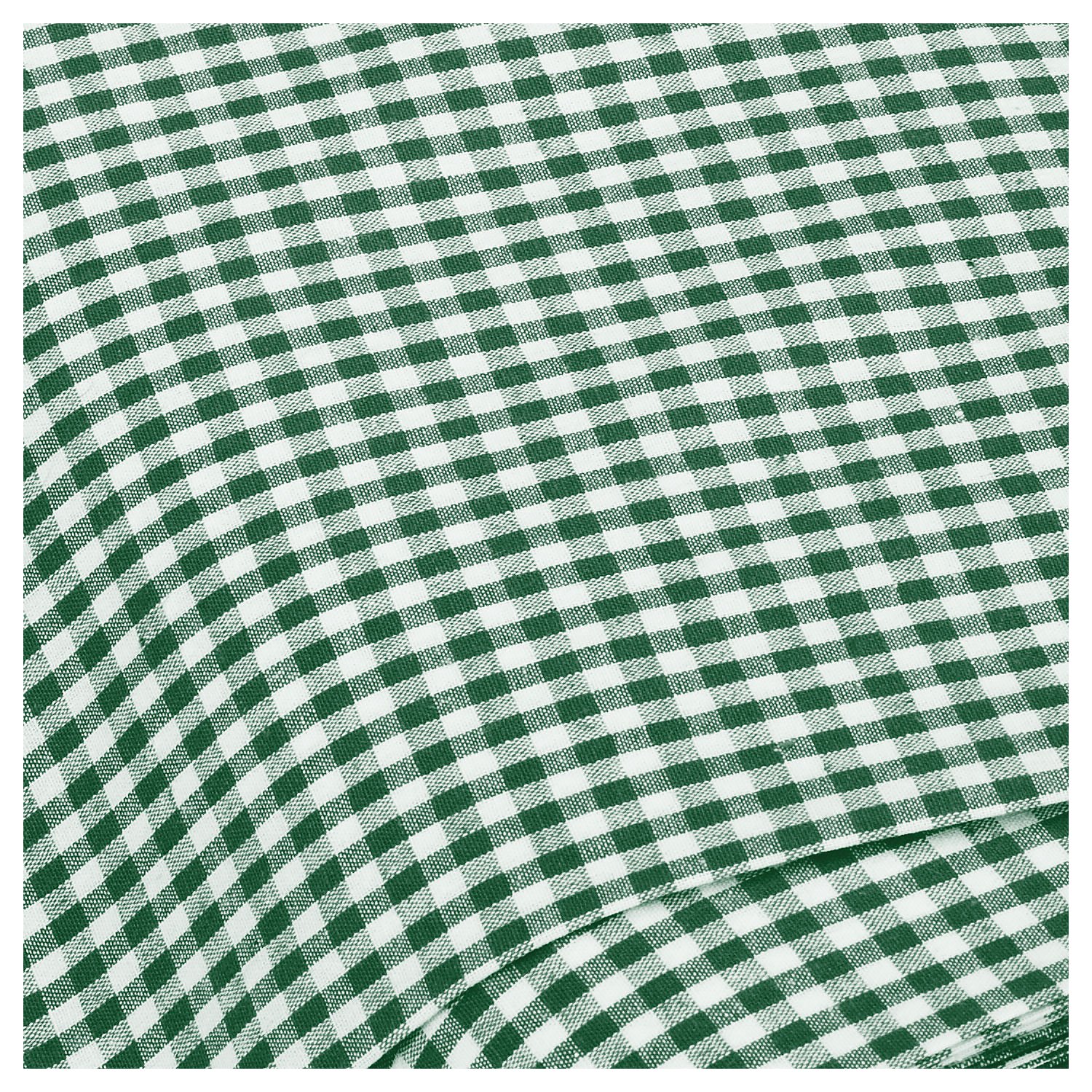 Buntgewebtes Vichykaro 5 x 5 mm, dunkelgrün/weiß