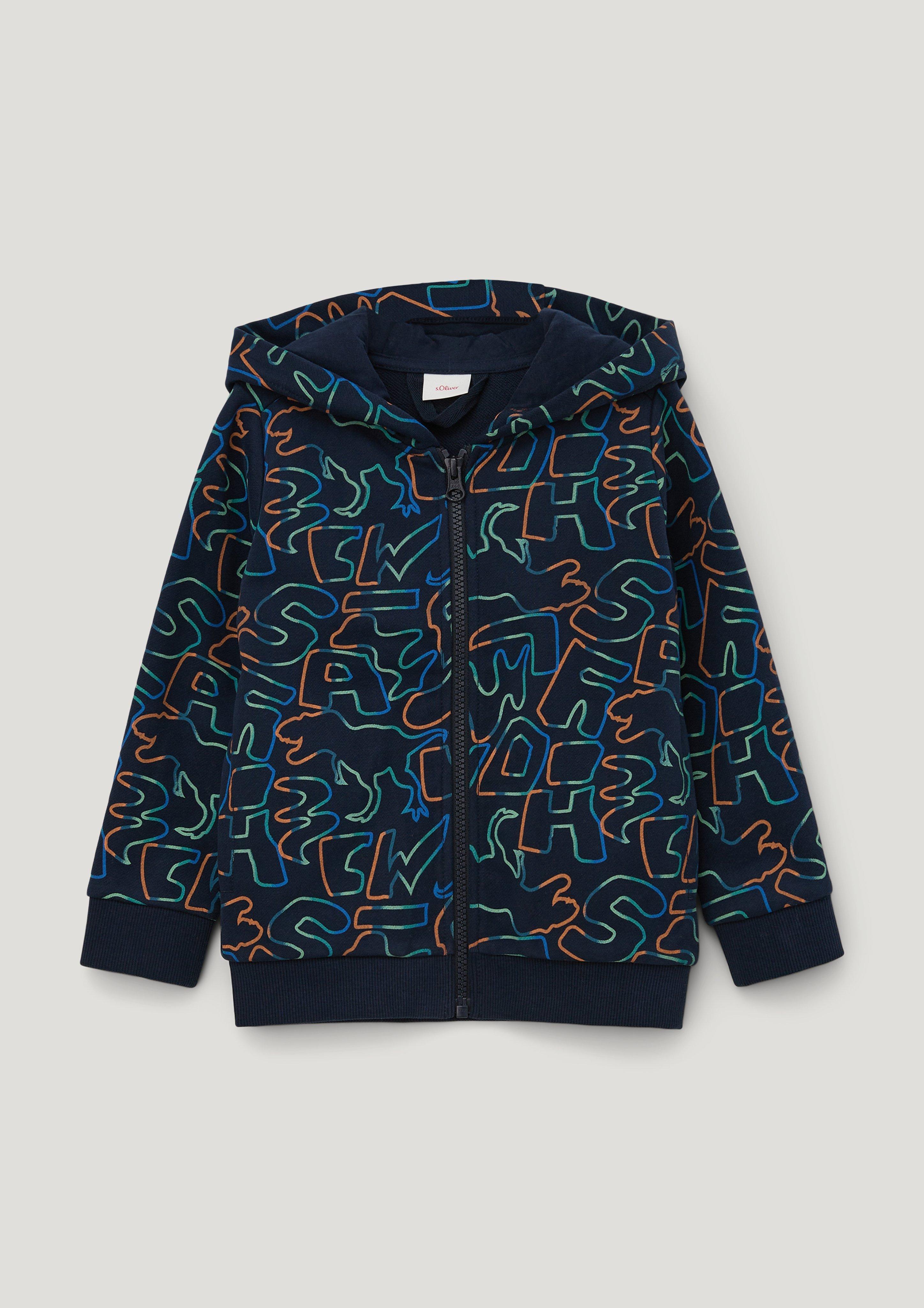 Sweatjacke mit All-over-Print  2134116-59A7