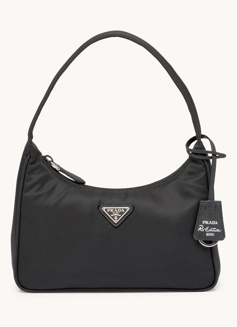 Sac bandoulière Prada Re-Nylon Réédition 2000 Mini avec logo
